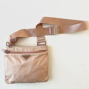 Prada Blush Nylon Shoulder Bag